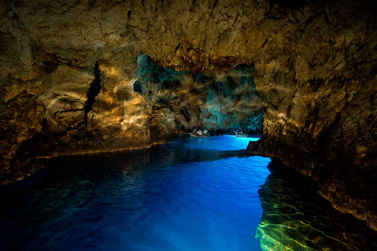 Visit Blue Cave on island Bisevo on Sugaman's Blue Cave and Hvar tour